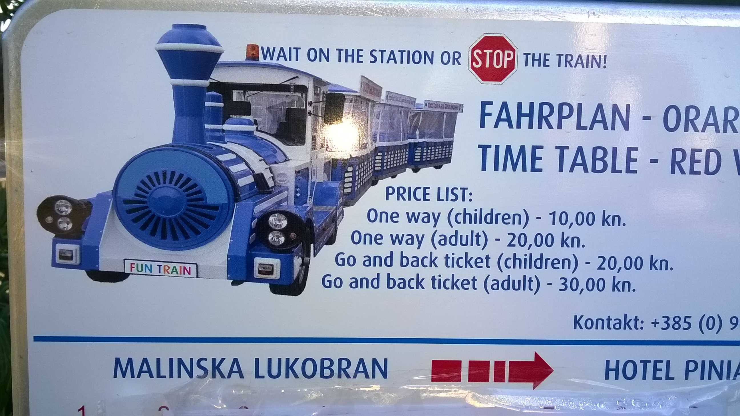 Turistički vlakić u Malinskoj