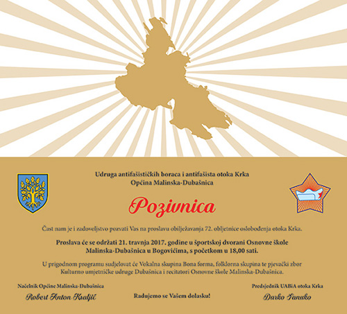 Obilježavanje 72. godišnjice oslobođenja otoka Krka