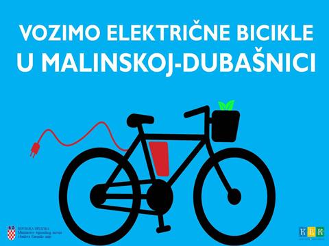 Vozimo električne bicikle u Malinskoj – Dubšnici