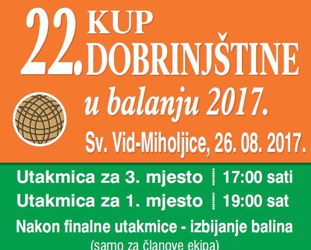 22. kup Dobrinjštne u balanju 2017.