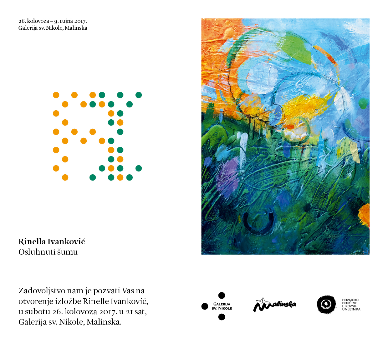 Izložba Rinella Ivanković: Osluhnuti šumu
