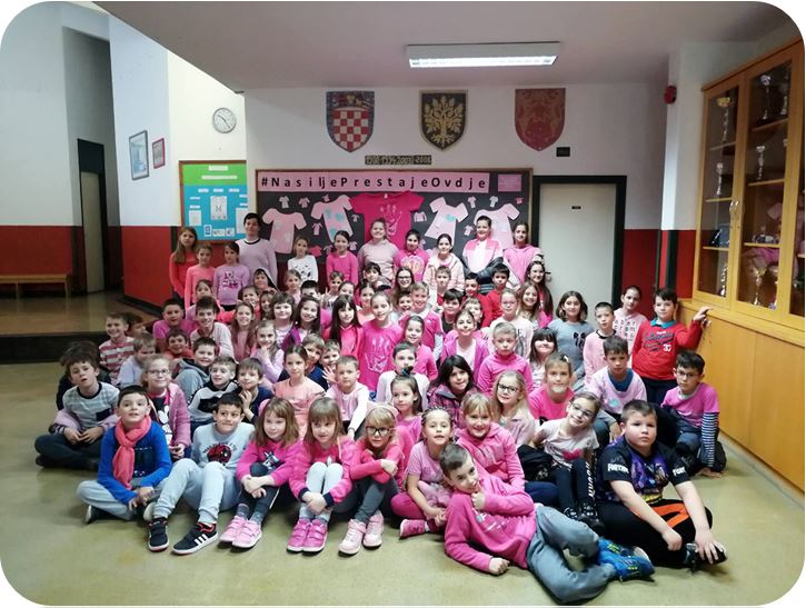 Dan ružjčastih majica u Osnovnoj školi Malinska-Dubašnica