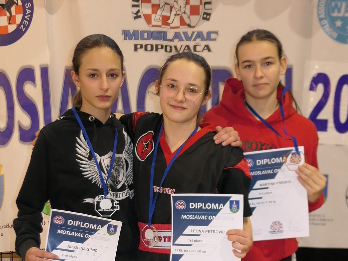 Leona Petrović iz Malinske osvojila je dvije medalje na međunarodnom kickboxing turniru „Moslavac Open”